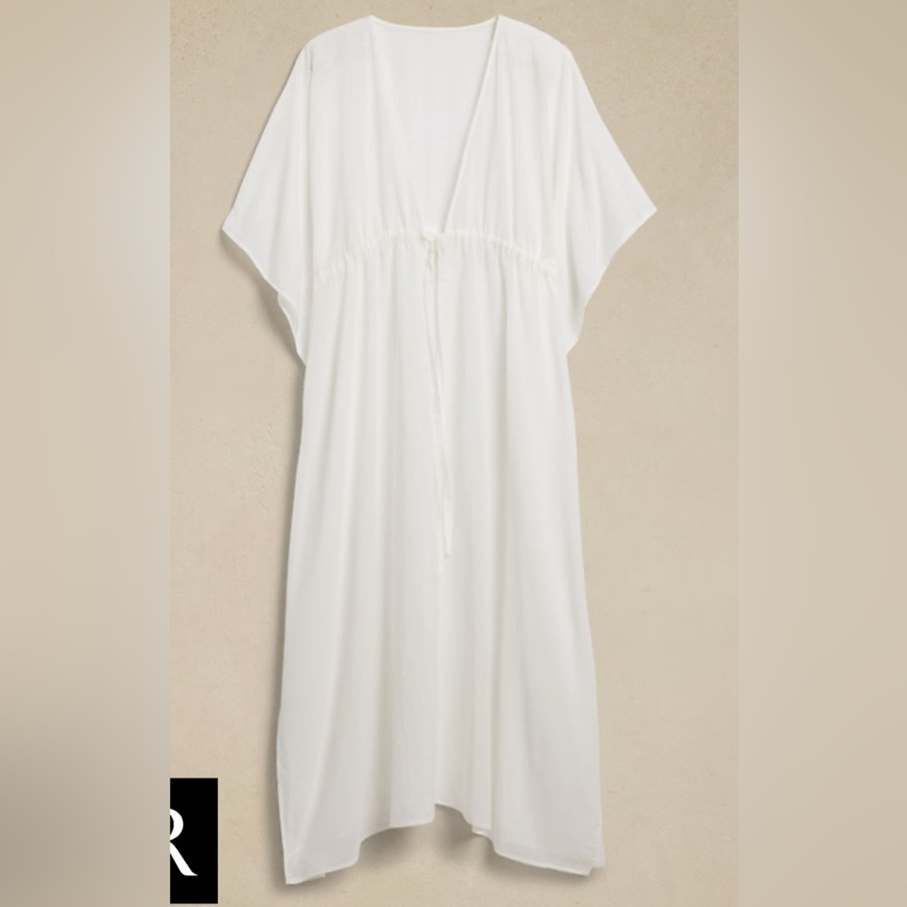 Banana Republic White Kaftan Coverup